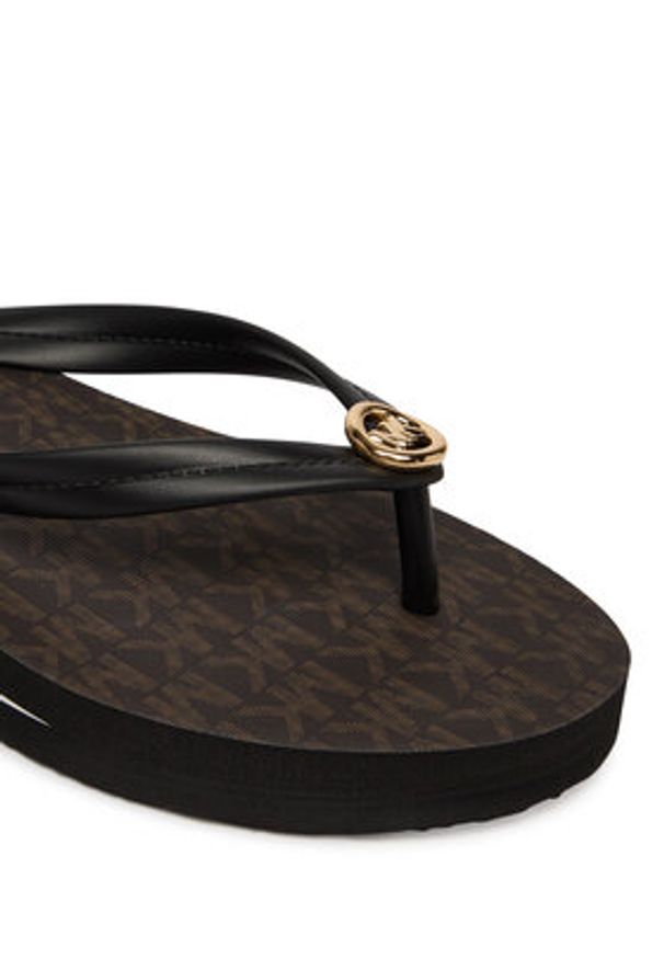 MICHAEL Michael Kors Japonki Posie Flip Flop 40S6PSFA2Q Brązowy. Kolor: brązowy. Materiał: syntetyk