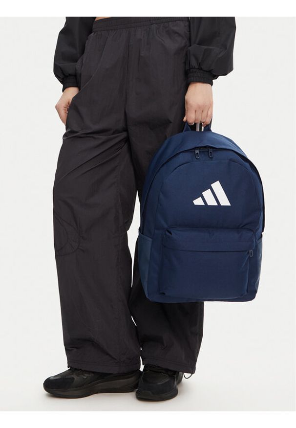Adidas - adidas Plecak C-CLSC BARS BP IS7049 Granatowy. Kolor: niebieski. Materiał: materiał