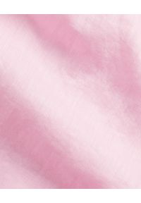 Ralph Lauren - RALPH LAUREN - Różowa lniana koszula Classic Fit z logo. Typ kołnierza: polo. Kolor: różowy, wielokolorowy, fioletowy. Materiał: len. Długość rękawa: długi rękaw. Długość: długie. Wzór: haft. Styl: elegancki #6