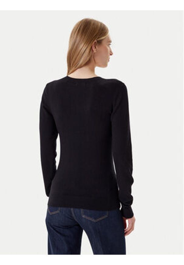 Guess Sweter W5YR24 Z2NQ2 Czarny Regular Fit. Kolor: czarny. Materiał: wiskoza