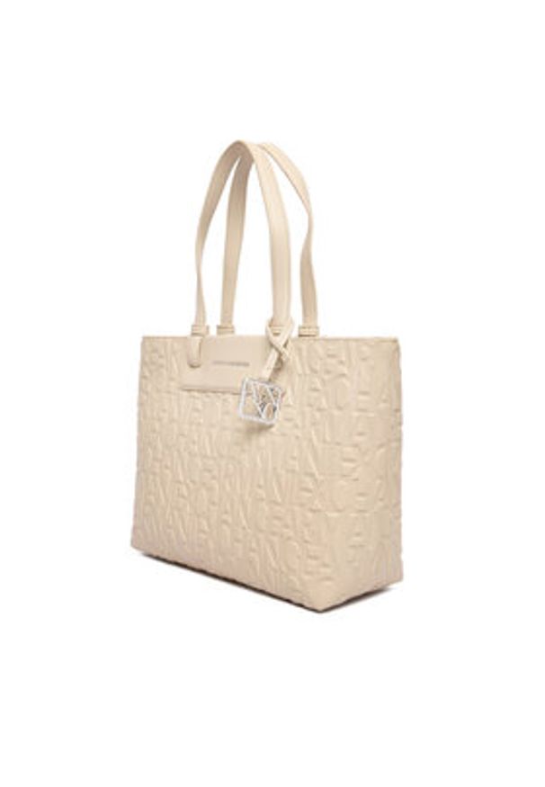 Armani Exchange Torebka XW001481 AF15774 U1092 Beżowy. Kolor: beżowy. Materiał: skórzane