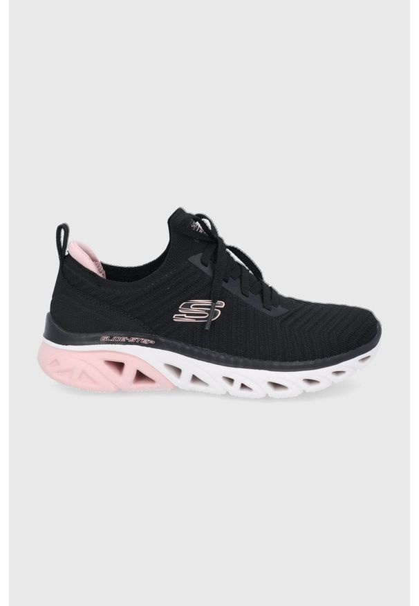 skechers - Skechers - Buty. Zapięcie: sznurówki. Kolor: czarny. Materiał: materiał, guma. Szerokość cholewki: normalna. Wzór: geometria