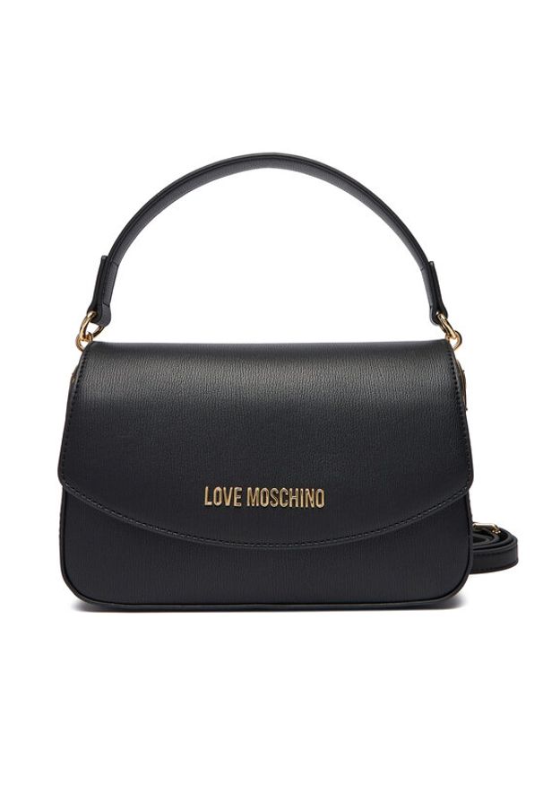Love Moschino - LOVE MOSCHINO Torebka JC4372PP0NKF0000 Czarny. Kolor: czarny. Materiał: skórzane