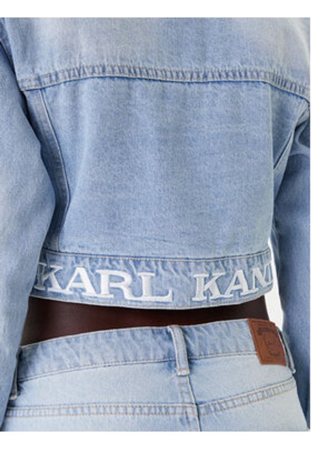 Karl Kani Kurtka jeansowa PD00005493 Niebieski Regular Fit. Kolor: niebieski. Materiał: bawełna