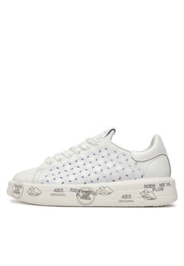 Premiata Sneakersy Belle VAR 6283 Biały. Kolor: biały. Materiał: materiał
