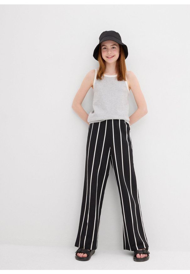 bonprix - Top z bawełną organiczną (3 szt.). Kolor: czarny. Materiał: bawełna