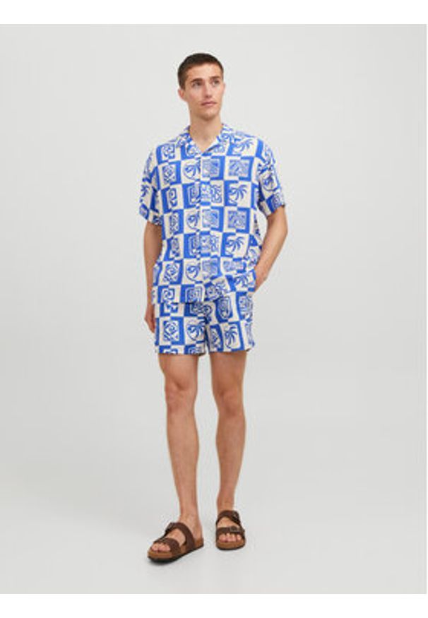 Jack & Jones Koszula Jorluke 12255727 Kolorowy Relaxed Fit. Materiał: wiskoza. Wzór: kolorowy