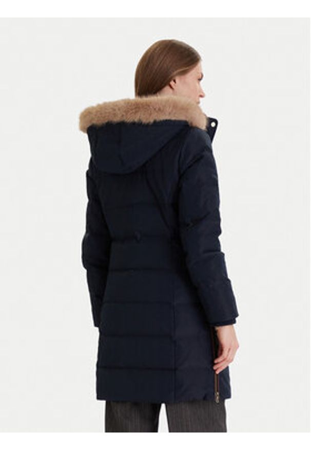 Lauren Ralph Lauren - LAUREN RALPH LAUREN Płaszcz zimowy 297957509008 Granatowy Regular Fit. Kolor: niebieski. Materiał: syntetyk. Sezon: zima