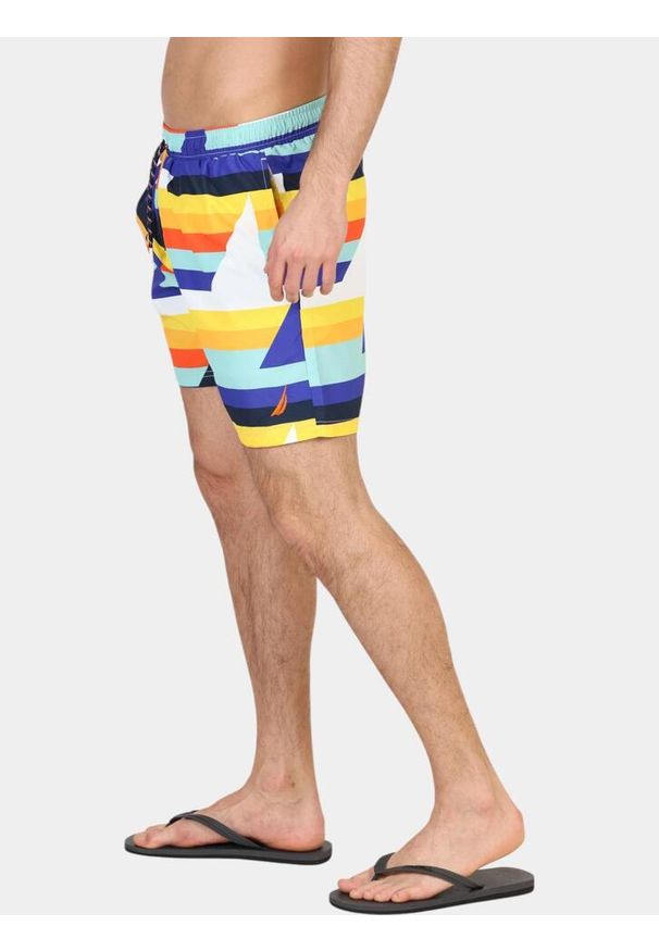 Kąpielówki męskie Nautica Igor 6". Kolor: wielokolorowy. Wzór: kolorowy. Styl: sportowy