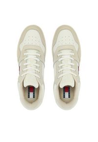 Tommy Jeans Sneakersy Tjm Retro Basket Ess EM0EM01395 Écru. Materiał: skóra #5