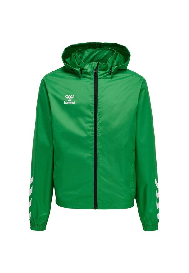 Kurtka do piłki nożnej dla dzieci Hummel Core XK Kids Spray Jacket. Kolor: różowy