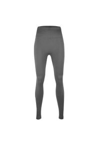 BESHAPED - Legginsy fitness damskie Beshaped Power Up! modelujące. Kolor: szary. Materiał: nylon. Sport: fitness