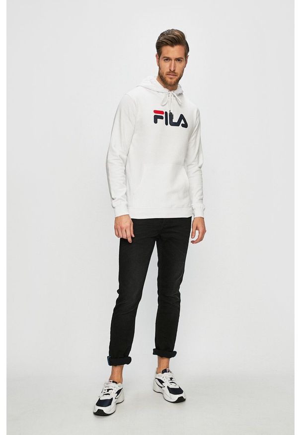Fila - Bluza. Okazja: na co dzień. Kolor: biały. Wzór: nadruk. Styl: casual