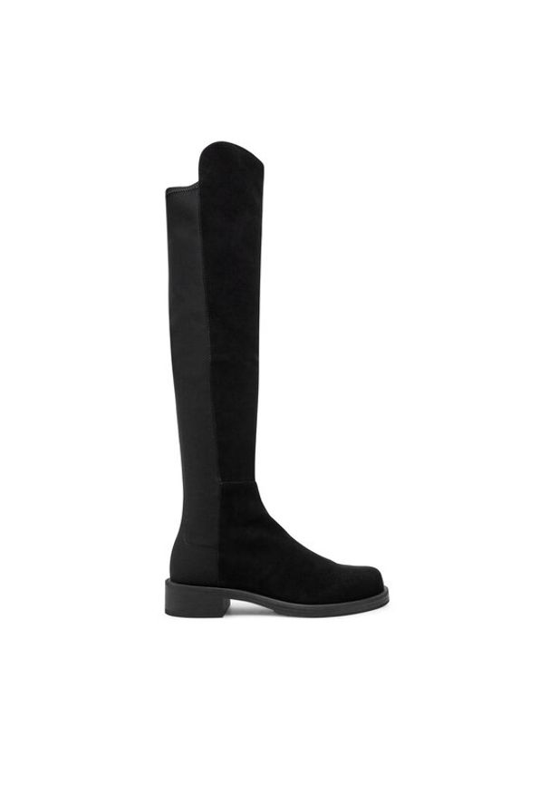 Stuart Weitzman Muszkieterki 5050 Bold Boot SG654 Czarny. Kolor: czarny. Materiał: skóra, zamsz