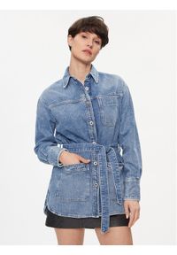 Pepe Jeans Kurtka jeansowa Mandy PL402393 Niebieski Regular Fit. Kolor: niebieski. Materiał: bawełna #1