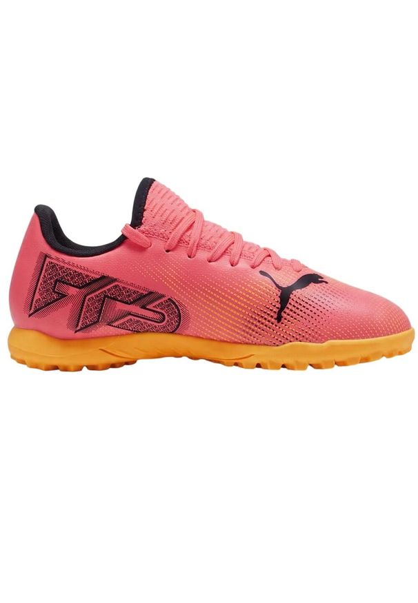 Puma - Buty Piłkarskie Dla Dzieci Future 7 Play. Kolor: różowy. Sport: piłka nożna