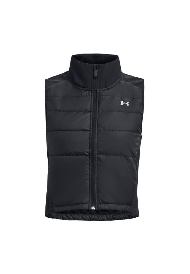Bezrękawnik do biegania Under Armour Launch Insulated. Kolor: czarny. Długość rękawa: bez rękawów. Sport: bieganie