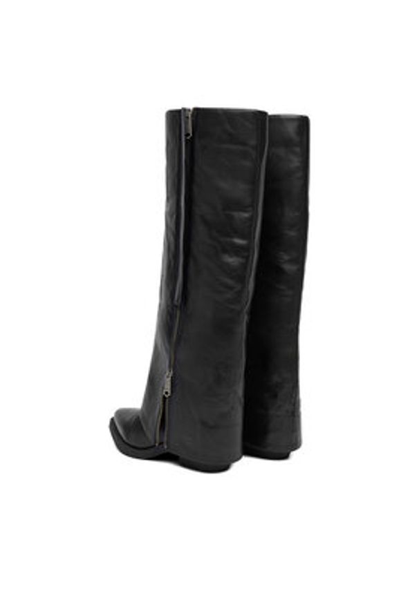 G-Star RAW - G-Star Raw Kozaki EO-YUKI-25FW65 Czarny. Kolor: czarny. Materiał: skóra