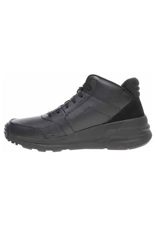 skechers - Buty do chodzenia męskie Skechers Global Jogger. Zapięcie: sznurówki. Kolor: czarny. Materiał: skóra ekologiczna, materiał, syntetyk, skóra. Szerokość cholewki: normalna. Sport: turystyka piesza