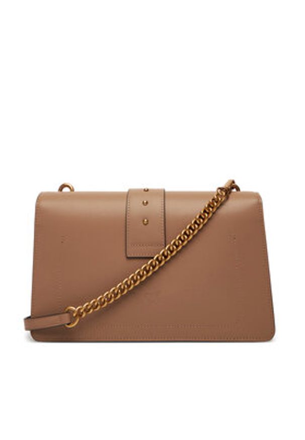 Pinko - PINKO Torebka Love One Classic ST.CL Al 25-26 PLTT 105857 A0F1 Beżowy. Kolor: beżowy. Materiał: skórzane