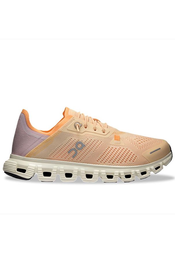 Buty damskie On Running Cloud 6 Coast 3WF10023023 - pomarańczowe. Kolor: pomarańczowy. Materiał: materiał, syntetyk. Szerokość cholewki: normalna. Sport: bieganie