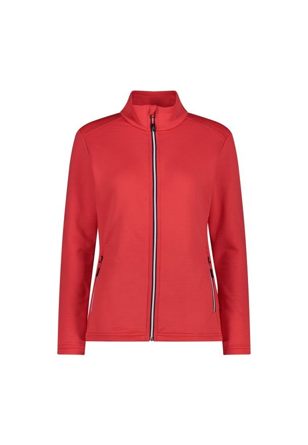 Damski polar CMP. Kolor: czerwony, wielokolorowy, pomarańczowy. Materiał: polar. Sport: turystyka piesza