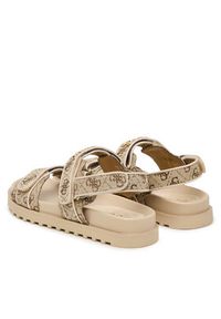 Guess Sandały FLJFDS LEL03 Beżowy. Kolor: beżowy. Materiał: materiał #3
