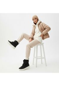 Czarne Śniegowce Filippo Ciepłe Buty Damskie Na Platformie. Okazja: na co dzień, na spacer. Kolor: czarny. Materiał: materiał, jeans, puch. Sezon: zima. Obcas: na platformie. Styl: casual #7