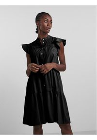 YAS Sukienka codzienna Violi 26026420 Czarny Regular Fit. Okazja: na co dzień. Kolor: czarny. Materiał: bawełna. Typ sukienki: proste. Styl: casual #1