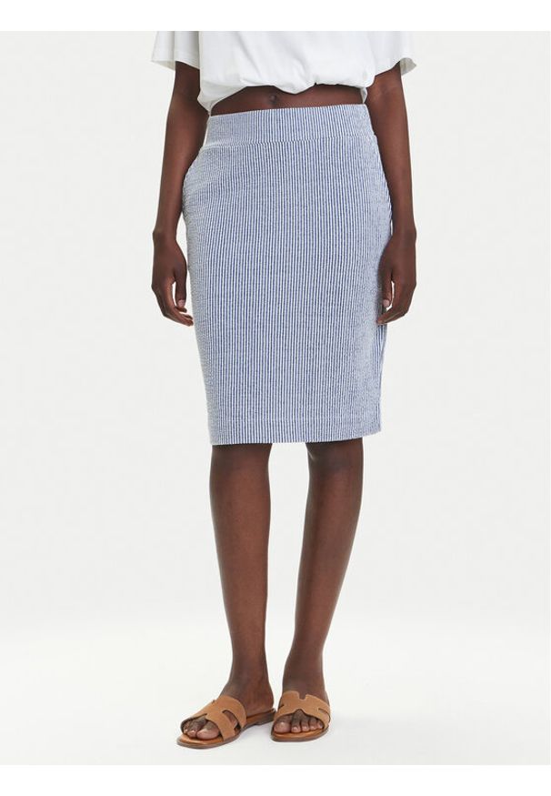 Olsen Spódnica ołówkowa 16001511 Niebieski Slim Fit. Kolor: niebieski. Materiał: bawełna, syntetyk