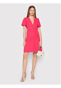 Rinascimento Sukienka koktajlowa CFC0107733003 Różowy Relaxed Fit. Kolor: różowy. Materiał: syntetyk. Styl: wizytowy #5