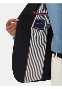 TOMMY HILFIGER - Tommy Hilfiger Marynarka MW0MW43515 Granatowy Regular Fit. Kolor: niebieski. Materiał: bawełna #6