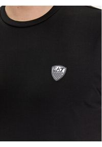 EA7 Emporio Armani T-Shirt 8NPT16 PJRGZ 1200 Czarny Regular Fit. Kolor: czarny. Materiał: wiskoza #3