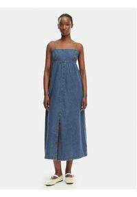 Tommy Jeans Sukienka jeansowa DW0DW22342 Niebieski Slim Fit. Kolor: niebieski. Materiał: bawełna #1