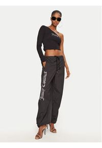 Juicy Couture Spodnie dresowe Ayla JCWBJ24306 Czarny Loose Fit. Kolor: czarny. Materiał: syntetyk #5