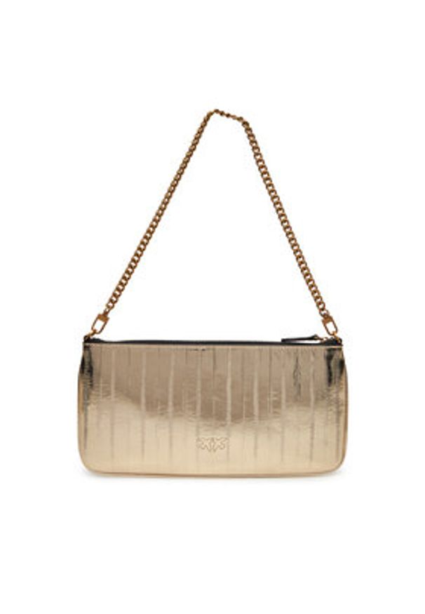 Pinko - PINKO Torebka Horizontal Flat PE 25 PCPL 102747 A26X Złoty. Kolor: złoty. Materiał: skórzane