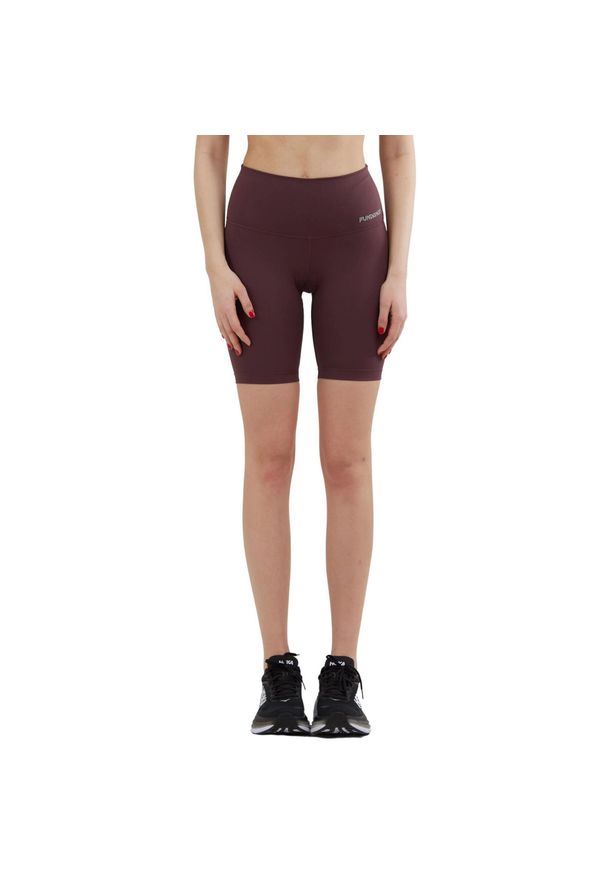 FUNDANGO - Szorty sportowe damskie Fundango Estel. Kolor: fioletowy. Materiał: dresówka. Sport: joga i pilates, fitness, kolarstwo