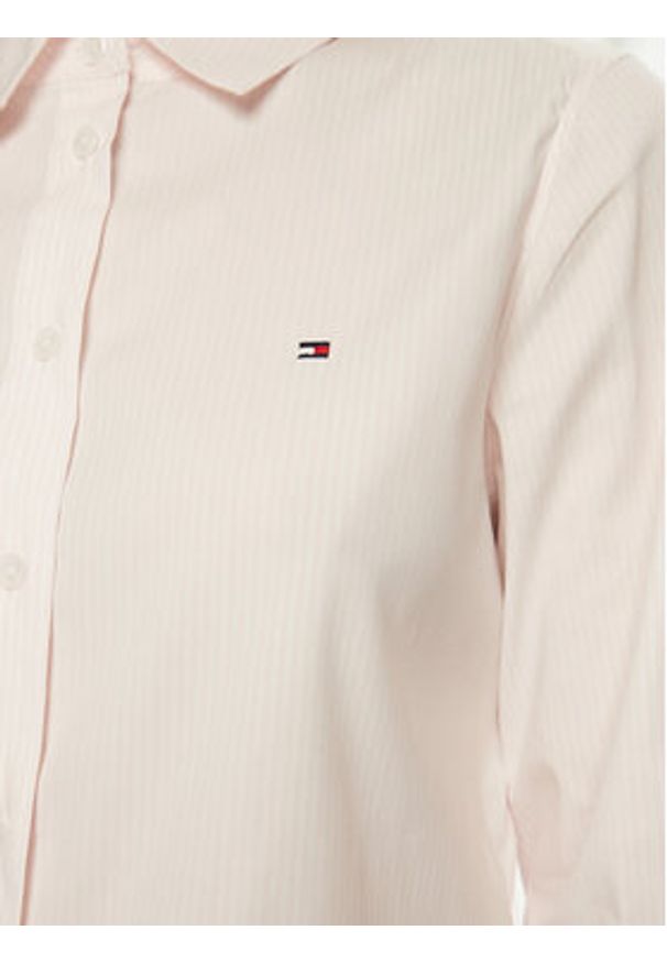 TOMMY HILFIGER - Tommy Hilfiger Koszula WW0WW44084 Różowy Regular Fit. Kolor: różowy. Materiał: bawełna