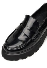 DeeZee Loafersy LE601-2 Czarny. Kolor: czarny. Materiał: skóra #5