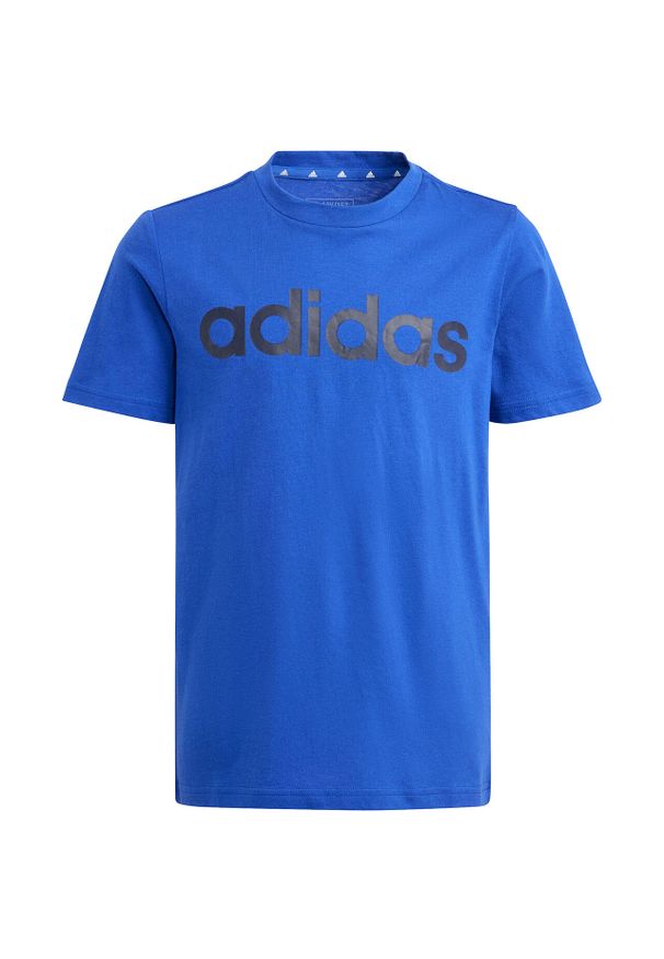 Adidas - Koszulka dla dzieci adidas Essentials Linear Logo Cotton Tee. Kolor: niebieski