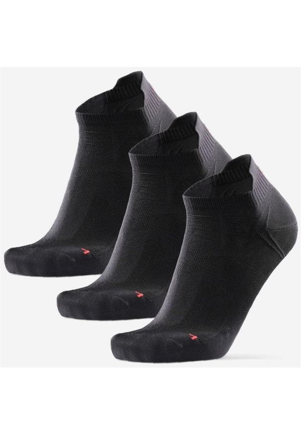 ZEAGLE - Biegowe skarpetki niskie - 3-pack czarne. Kolor: czarny. Materiał: poliester, poliamid, materiał, elastan. Sport: bieganie