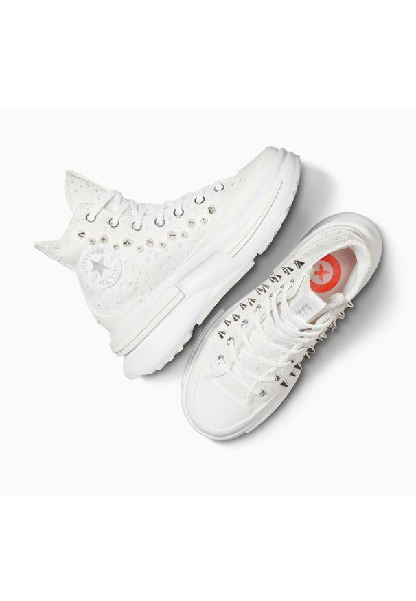 Trampki Converse Run Star Legacy Cx Platform Studded, Kobiety. Kolor: biały. Materiał: materiał. Obcas: na platformie. Sport: bieganie