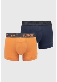 Nike - Bokserki (2-pack). Kolor: pomarańczowy