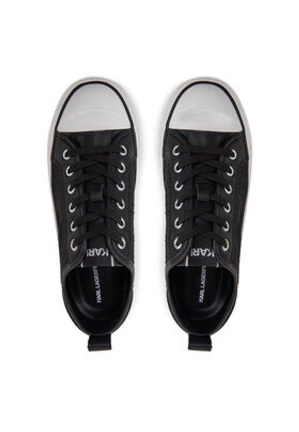 Karl Lagerfeld - KARL LAGERFELD Trampki Kampus Max III KL60611F Czarny. Kolor: czarny. Materiał: materiał