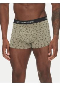 Emporio Armani Underwear Komplet 3 par bokserek EM000260 AF10800 MC112 Zielony. Kolor: zielony. Materiał: bawełna