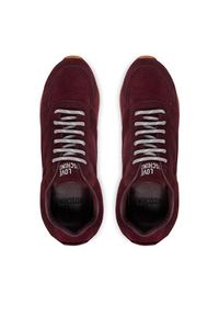 Love Moschino - LOVE MOSCHINO Sneakersy JA15352G1PIGB55A Bordowy. Kolor: czerwony. Materiał: skóra, zamsz #2