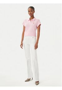 TOMMY HILFIGER - Tommy Hilfiger Polo 1985 Logo WW0WW49259 Różowy jasny Slim Fit. Typ kołnierza: polo. Kolor: różowy. Materiał: bawełna #4