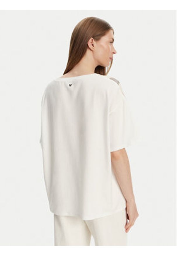 Weekend Max Mara T-Shirt Pampas 2515941082 Biały Relaxed Fit. Kolor: biały. Materiał: bawełna