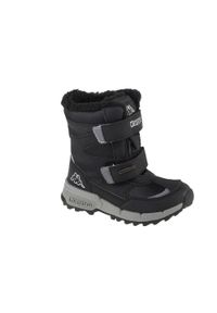 Buty zimowe chłopięce, Kappa Cekis Tex K. Kolor: czarny. Sezon: zima. Styl: sportowy. Sport: turystyka piesza