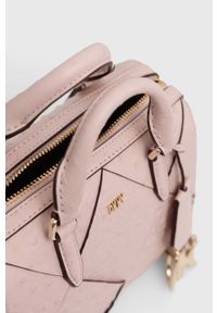 DKNY - Dkny torebka skórzana kolor różowy. Kolor: różowy. Materiał: skórzane #5